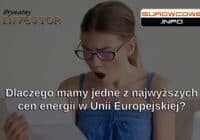 odcinek specjalny: Dlaczego mamy jedne z najwyższych cen energii w Unii Europejskiej?